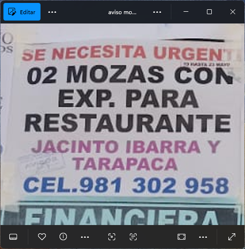 Fachada del lugar de trabajo
