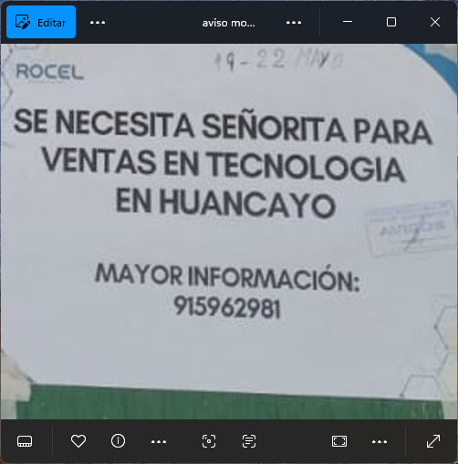 Fachada del lugar de trabajo