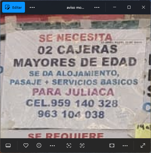 Fachada del lugar de trabajo