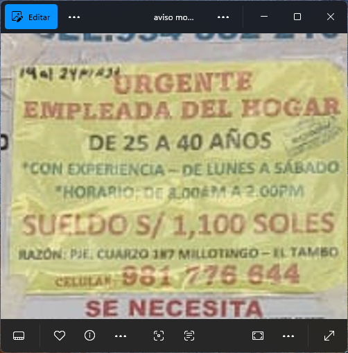 Fachada del lugar de trabajo