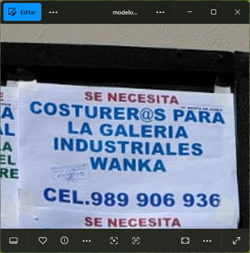 Fachada del lugar de trabajo