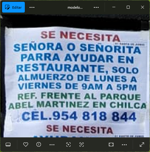 Fachada del lugar de trabajo