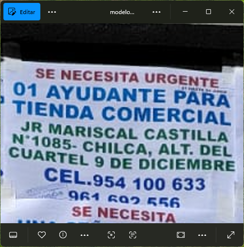 Fachada del lugar de trabajo
