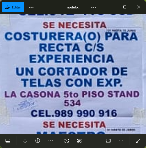 Fachada del lugar de trabajo