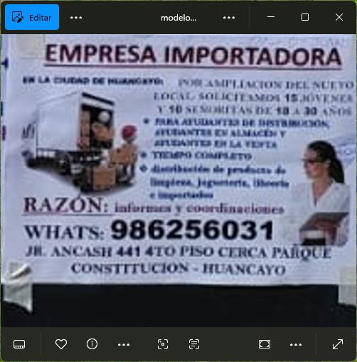 Fachada del lugar de trabajo