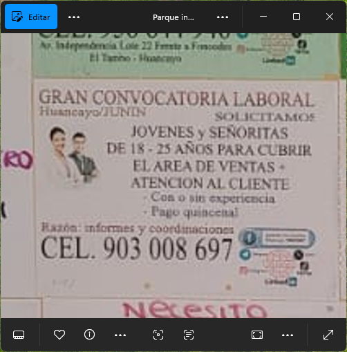 Fachada del lugar de trabajo