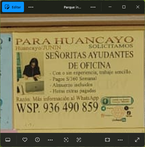 Fachada del lugar de trabajo