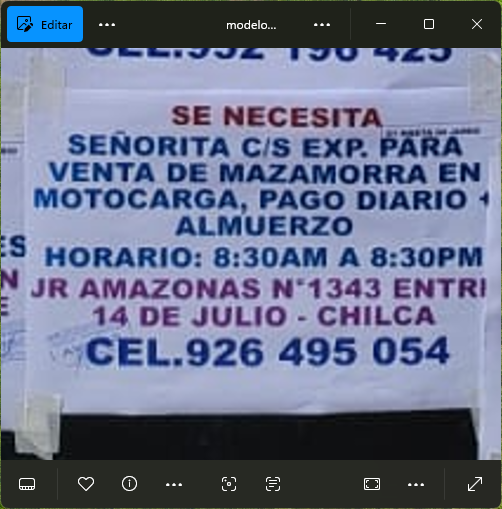 Fachada del lugar de trabajo