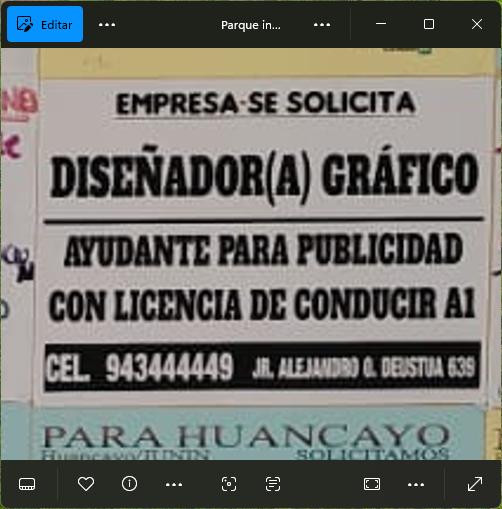 Fachada del lugar de trabajo