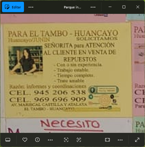 Fachada del lugar de trabajo