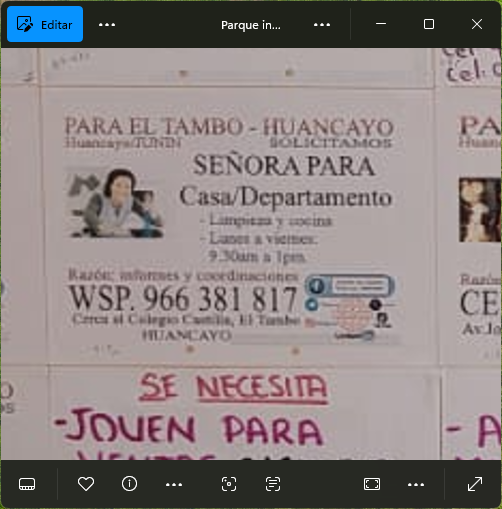 Fachada del lugar de trabajo