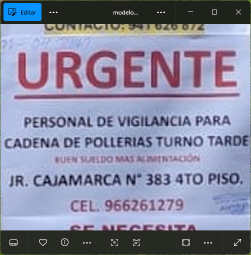 Fachada del lugar de trabajo