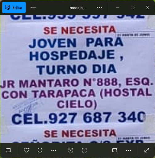 Fachada del lugar de trabajo