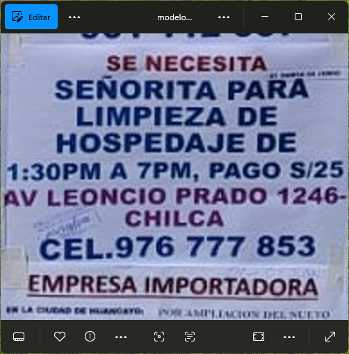 Fachada del lugar de trabajo