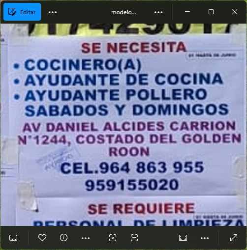 Fachada del lugar de trabajo