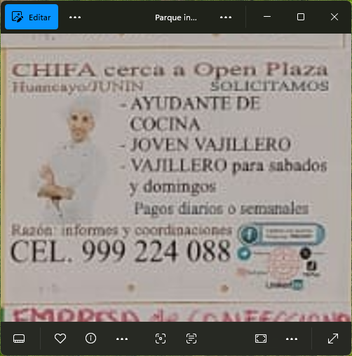 Fachada del lugar de trabajo