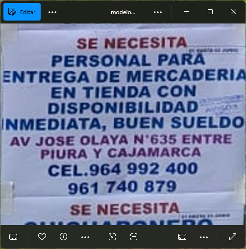 Fachada del lugar de trabajo