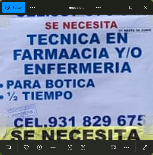 Fachada del lugar de trabajo
