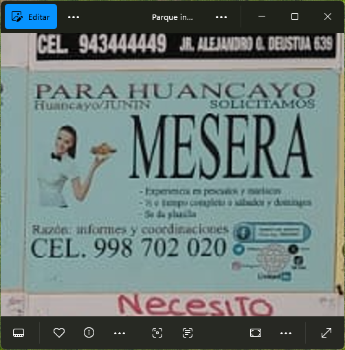 Fachada del lugar de trabajo