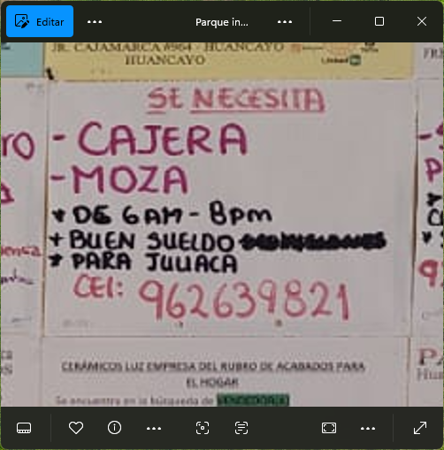 Fachada del lugar de trabajo