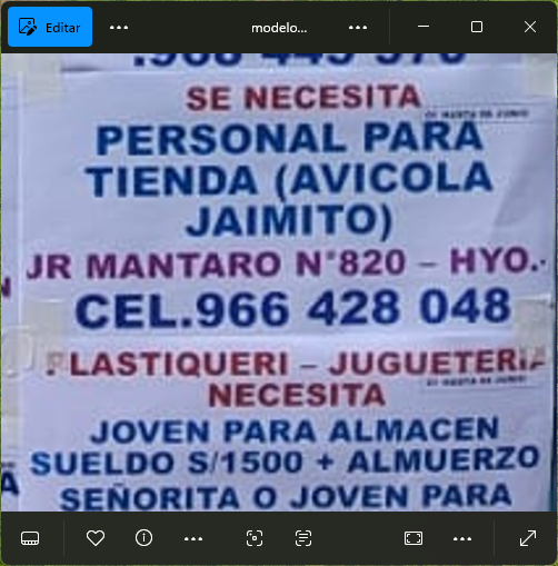 Fachada del lugar de trabajo
