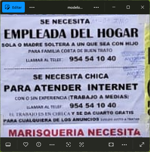 Fachada del lugar de trabajo
