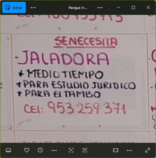 Fachada del lugar de trabajo