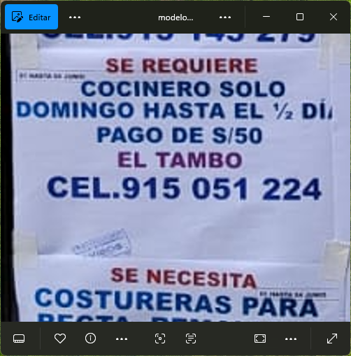 Fachada del lugar de trabajo