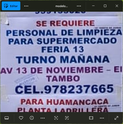 Fachada del lugar de trabajo
