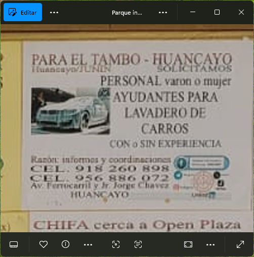 Fachada del lugar de trabajo