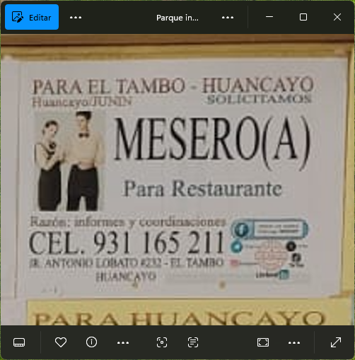 Fachada del lugar de trabajo