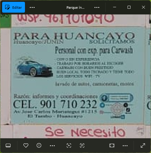 Fachada del lugar de trabajo