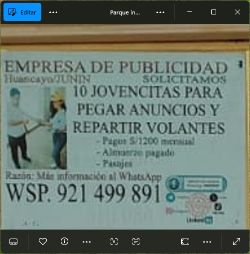 Fachada del lugar de trabajo
