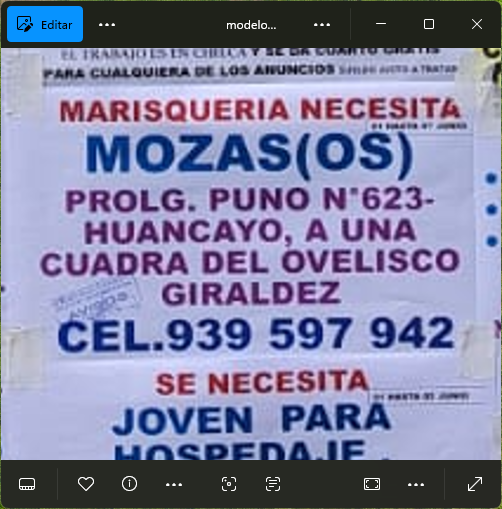 Fachada del lugar de trabajo