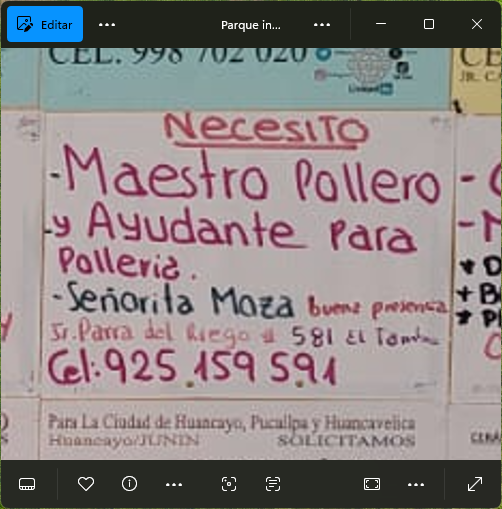 Fachada del lugar de trabajo