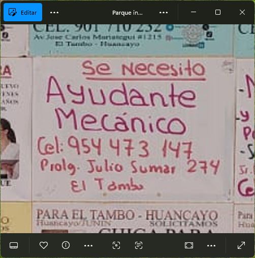 Fachada del lugar de trabajo