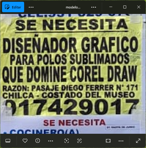 Fachada del lugar de trabajo