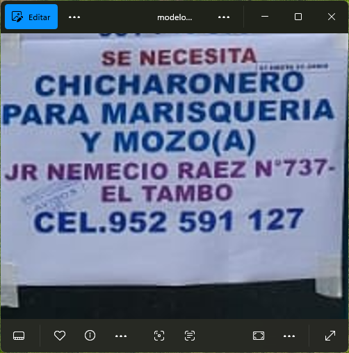 Fachada del lugar de trabajo