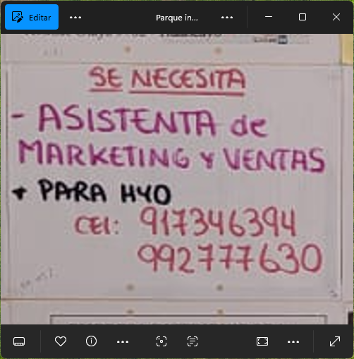 Fachada del lugar de trabajo