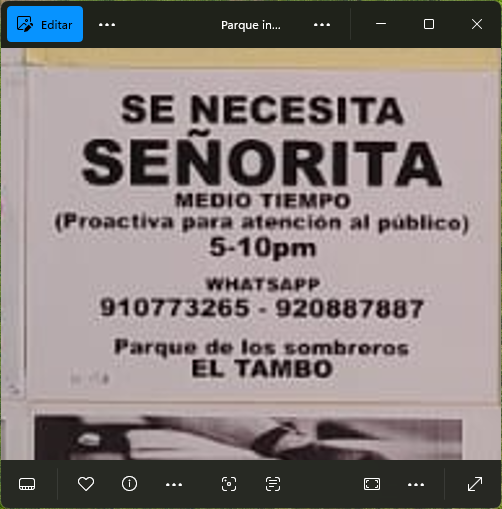 Fachada del lugar de trabajo