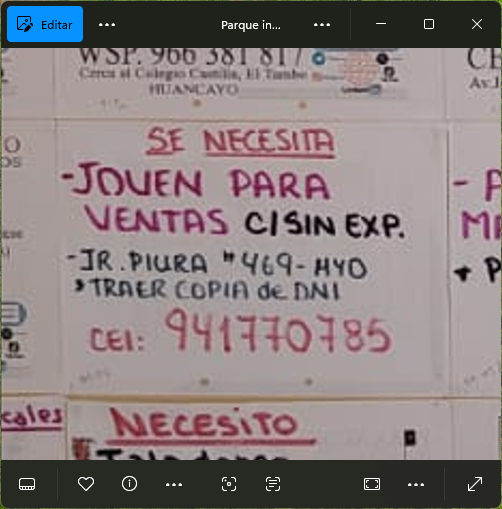 Fachada del lugar de trabajo