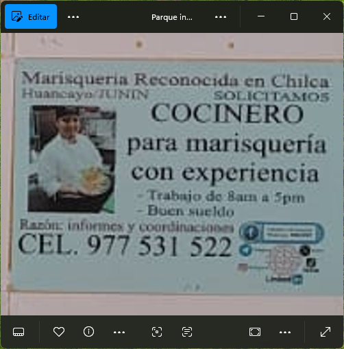 Fachada del lugar de trabajo